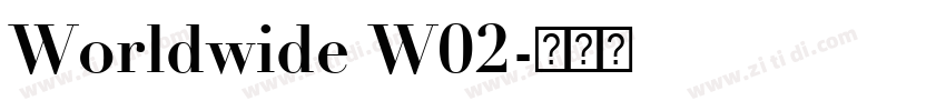 Worldwide W02字体转换
